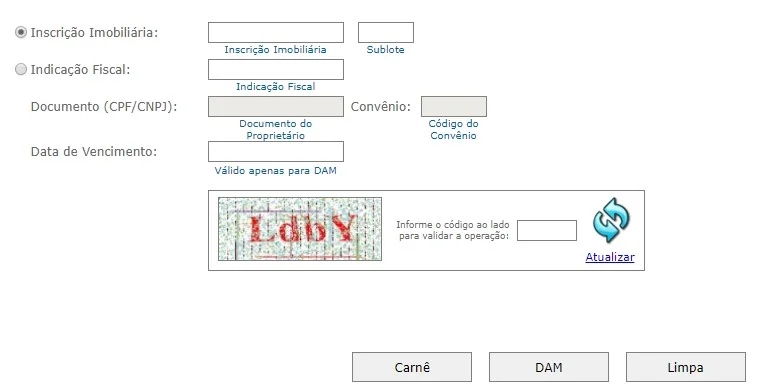 2ª Via Carnê IPTU Curitiba - como consultar