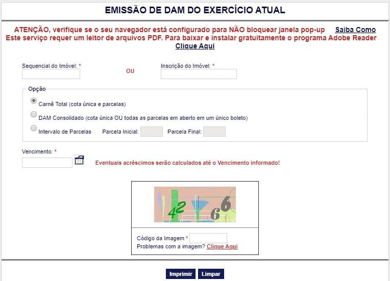 2ª VIa IPTU Mossoró RN