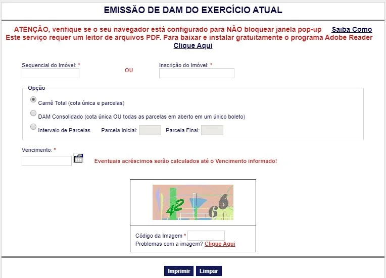 2ª VIa IPTU Mossoró RN