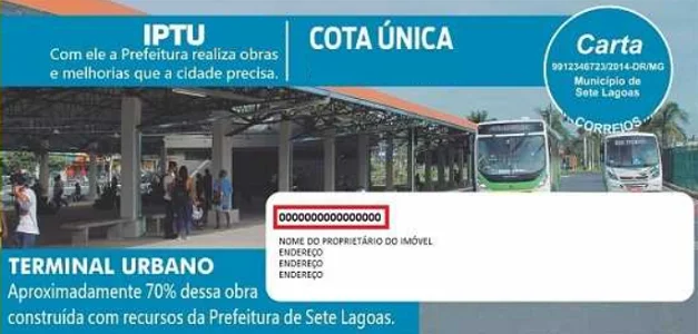 inscrição imóvel Sete Lagoas MG