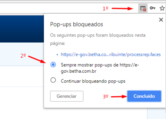 Desbloqueio pop-ups Jaragua do Sul
